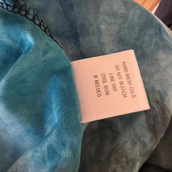 Y2K Blue Black Velvet Burnout Top Indie Going Out Top Forest Fairy Grunge Small - Picture 9 of 10